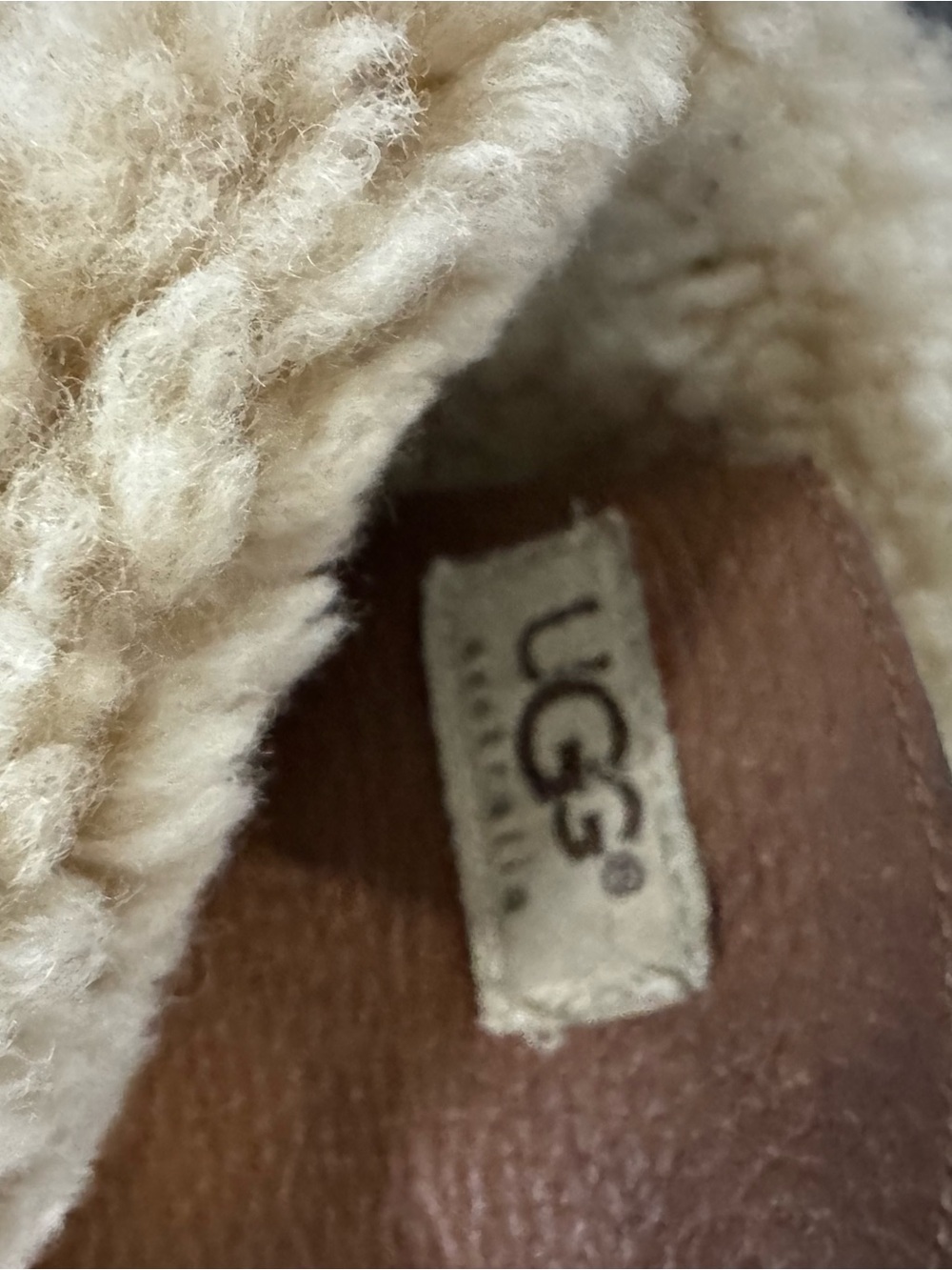 UGG Brown and Black Lace-Up Shearling Winter Boots - Picture 3 of 9